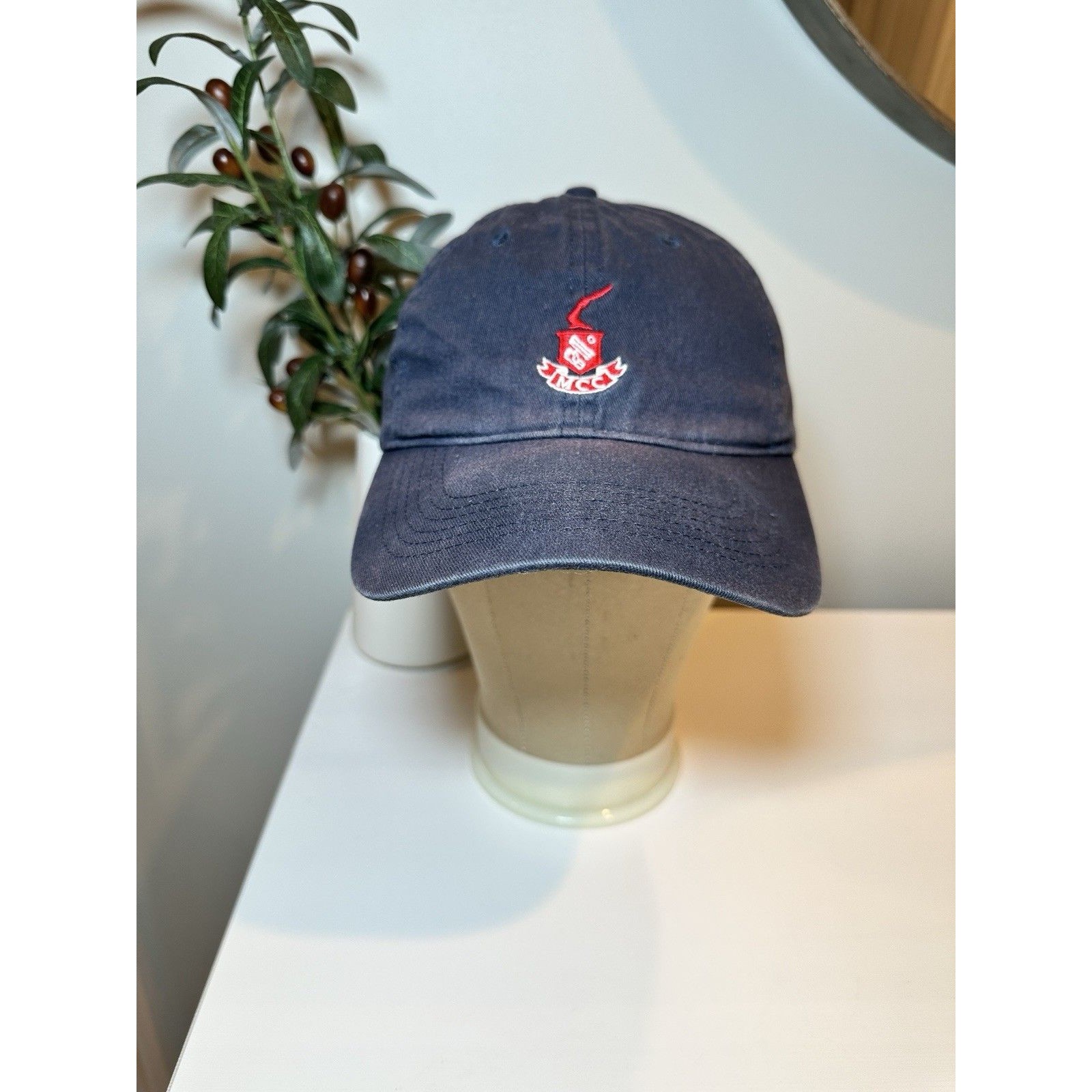 Inverness Club Mcc Golf Hat Navy Blue Adjustable Strapback Dad Cap CottonVtg
